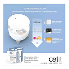 Bebedero Fuente Catit Pixi 2.5 Lts Para Gatos Automatico K9 Color Verde Claro 10