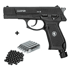 Pistola Traumática Balín Goma Scorpion Cal 50+10 Co2+100 Mun 1