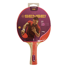 Paleta De Ping Pong Sensei 2 Star Roja Y Negra Fl (cóncavo) 7