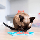 Lickimat Comedero Lento Para Gatos Felix Turquesa 2