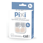 Filtro Repuesto Fuente Pixi Catit Caja X 3u. Agua Fresca Color Blanco 1