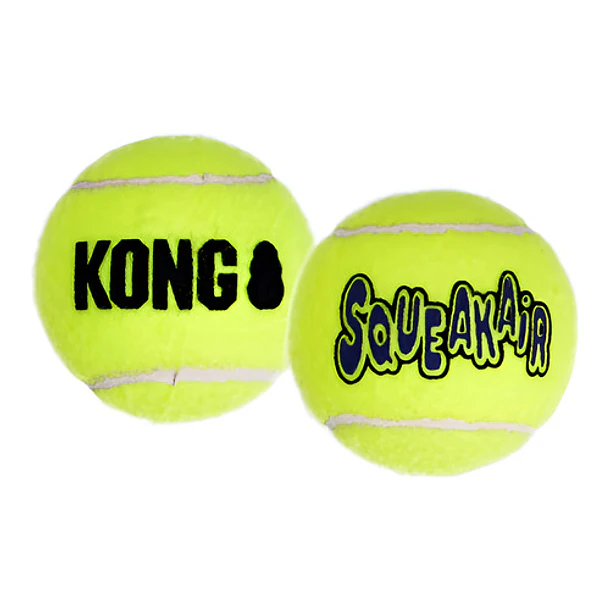 Kong Squeakair Balls Paquete 3 Pelotas De Tenis Medianas Color Amarillo 2