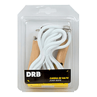 Cuerda De Salto Soga Para Saltar Cable Nylon Drb Color Blanco 3