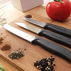 Set De Cuchillos De Verduras 3 Unid Victorinox 6.7113.3 Color Negro 7