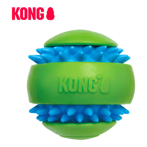 Juguete Para Perros Kong Squeezz Goomz Ball, Tamaño Grande, Color Verde 4