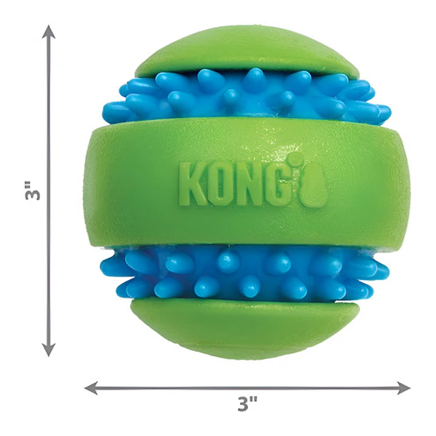 Juguete Para Perros Kong Squeezz Goomz Ball, Tamaño Grande, Color Verde 6