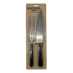 Set Cuchillo + Tenedor Black Bull