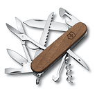 Victorinox Navaja Huntsman De Madera, Marrón, 13 Usos Color Marrón 1