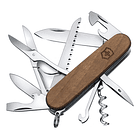 Victorinox Navaja Huntsman De Madera, Marrón, 13 Usos Color Marrón 2