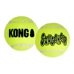 3 Pelotas Tenis Squeakair Chicas Small Juguetes Perro Kong Color Amarillo