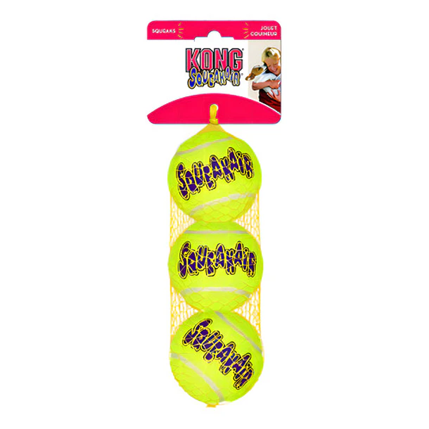 3 Pelotas Tenis Squeakair Chicas Small Juguetes Perro Kong Color Amarillo 4