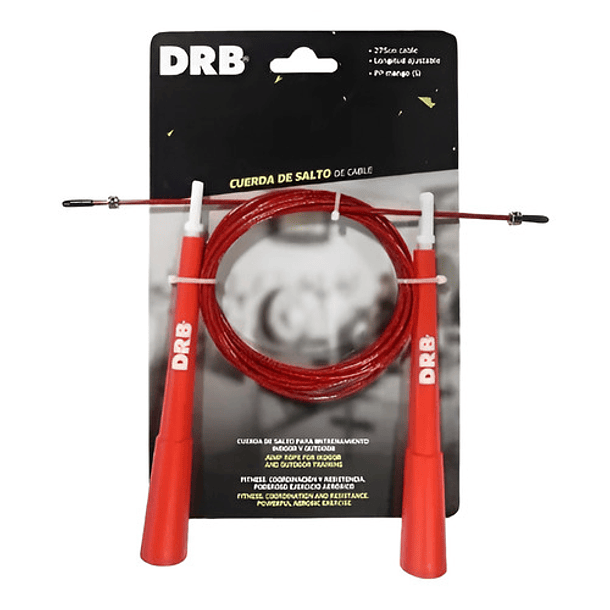 Soga De Saltar Cable De Acero Speed Rope Regulable Drb 