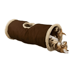 Afp Find Me Tunel Lam Plegable Para Tu Gato Color Beige
