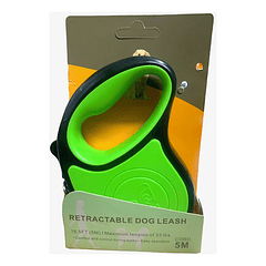 Correa Retractil Aut.bicolor Paseo Perro Mascotas 5 Metros