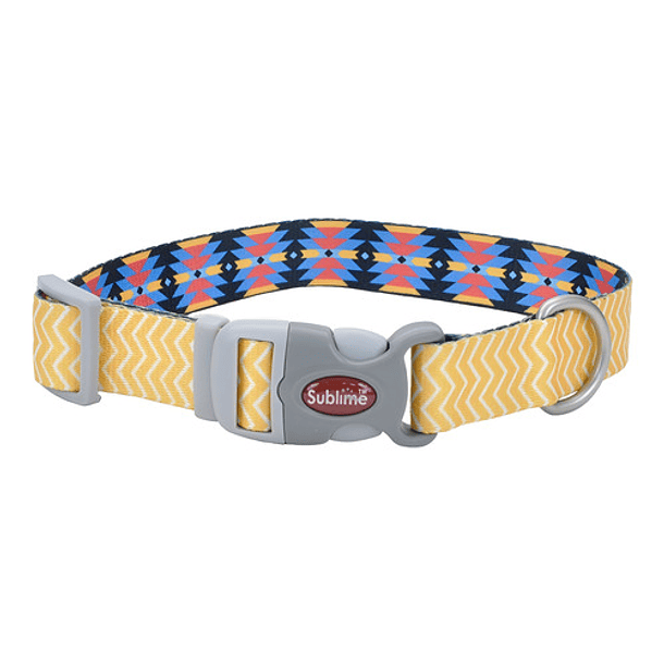 Collar Coastal Mascotas Sublime Diamond Talla S/m Ajustable Color Yellow 