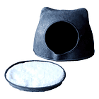 Cama Cucha Igloo Fieltro Gris Gato 3