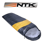 Saco De Dormir Nautika Viper Para Adultos, Temperatura De 5 °c A 12 °c, Fibra Hueca, 2 M, Negro Y Naranja 1