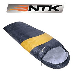 Saco De Dormir Nautika Viper Para Adultos, Temperatura De 5 °c A 12 °c, Fibra Hueca, 2 M, Negro Y Naranja