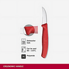 Cuchillo Torneador Victorinox Rojo 6.7501 Hoja 6cm Premium 3