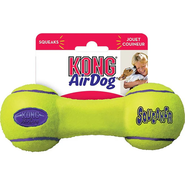 Kong Air Dog Dumbbell Hueso Para Tu Mascota Talla L Eeuu Color Amarillo 1
