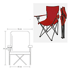 Silla Plegable De Playa Camping  Picnic Porta Vaso Yg-137 7