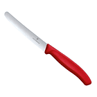 Cuchillo Victorinox Swiss Classic Para Verduras Color Rojo 1