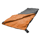 Saco De Dormir Bugy Envelope Para Acampar, Color Nautika, Negro Y Naranja 2