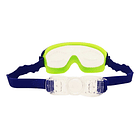Antiparras Hydro Mask + Tapones Infantiles Pileta Lentes Uv Color Azul/verde 4