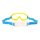 Antiparra Hydro® Natacion Mascara Pileta Buceo Junior Color Celeste/amarillo 4