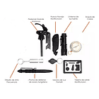 Kit Supervivencia 9 En1 Brujula Pesca,camping,herramienta  2