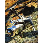 Reel Frontal Pelikan Cumpa Cpr 500 Derecho/izquierdo Color Negro/plateado 3