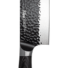 Cuchillo Wayu Hammer Blade Knife Martillado Acero Inoxidable Color Negro 2