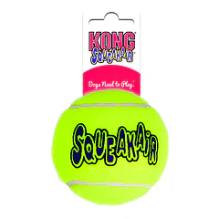 Pelota Tenis Fieltro Squeakair Grande Perro Kong Color Amarillo