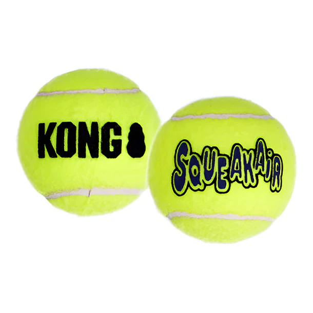 Pelota Tenis Fieltro Squeakair Grande Perro Kong Color Amarillo 10