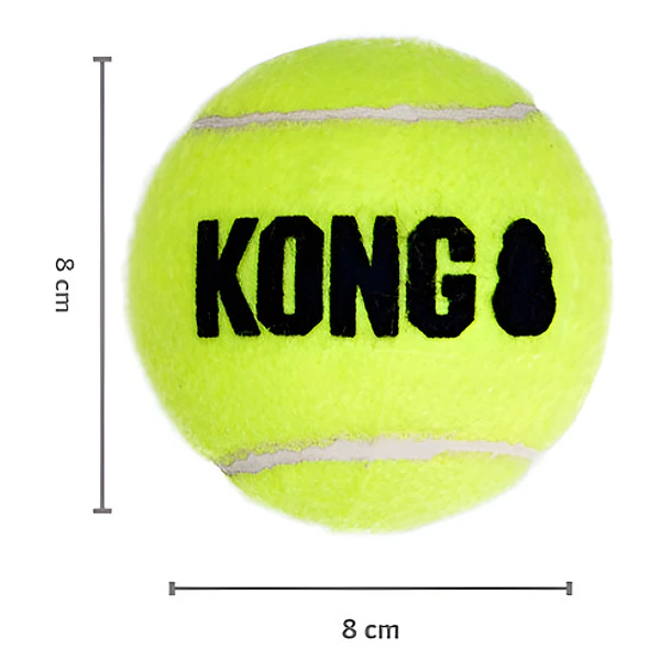 Pelota Tenis Fieltro Squeakair Grande Perro Kong Color Amarillo 11