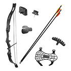 Arco Flecha 83.82 Cm Largo Elkhorn Compound+ Set Completo Color Negro 1