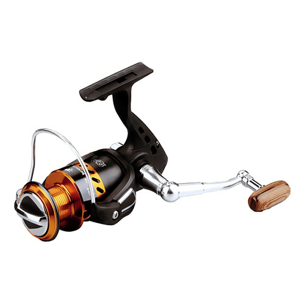 Reel Frontal Pelikan Sos 400 Derecho/izquierdo Color Negro/naranja 