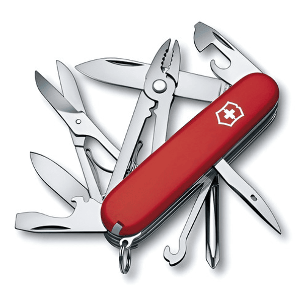 Victorinox Navaja Deluxe Tinker, Rojo, 17 Usos Color Rojo 