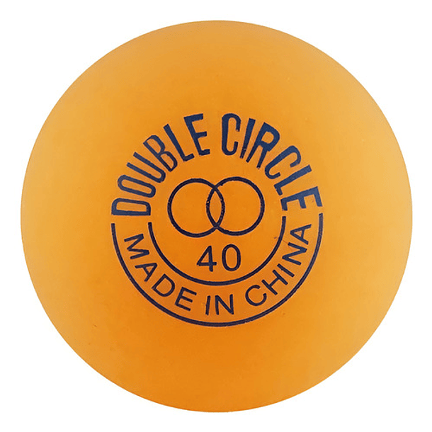 Pelota De Ping Pong Doble Circulo Naranja X 10 Unidades  2