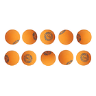 Pelota De Ping Pong Doble Circulo Naranja X 10 Unidades  3