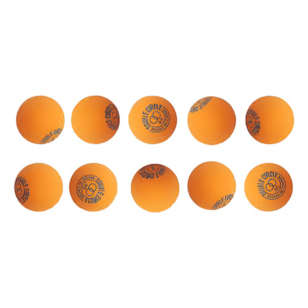 Pelota De Ping Pong Doble Circulo Naranja X 10 Unidades  3