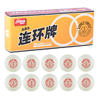 Pelota De Ping Pong Doble Circulo Naranja X 10 Unidades  4