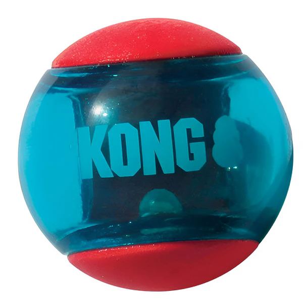 Kong Squezz Action Ball Largejuguete Pelota Perro Pack X2 Color Celeste 6