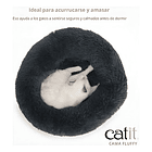 Cama Moises Catit Fluffy Bed Para Gatos Mascotas Color Gris 4