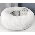 Cama Moises Catit Fluffy Bed Para Gatos Mascotas Color Blanco 3