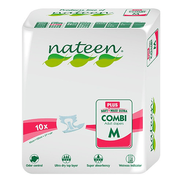 Pañal Nateen Combi Super Plus (premium ) Adulto Talla M 