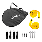Mini Cancha Futbol Con Arcos Plegable Marca Train Excelente 1