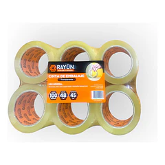 Cinta Embalajaje Transp. 48 Mm X 100 M Rayun ( 6 Unidades )