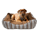 Cama Para Mascotas Pawise Bed Cuddler Perros Gatos Color Café 3