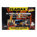 Pack 4 Cajas 24 Pastillas Iniciadores De  Fuego  Flamax 4